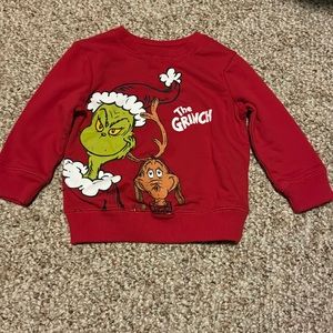 Grinch Crewneck Sweatshirt, Like New, 2T